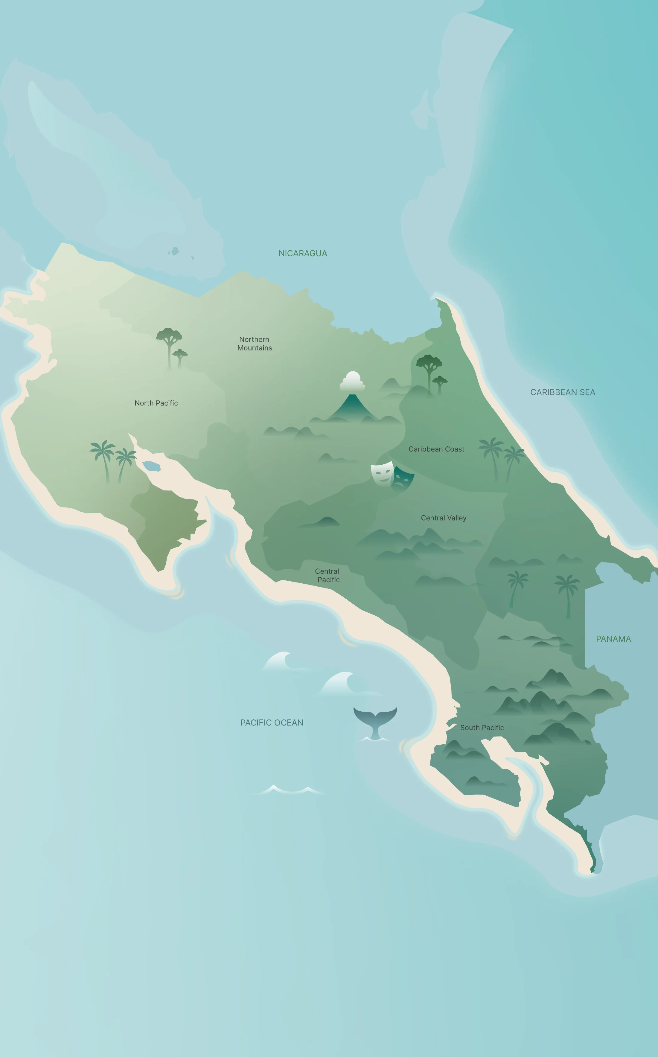 Costa Rica map
