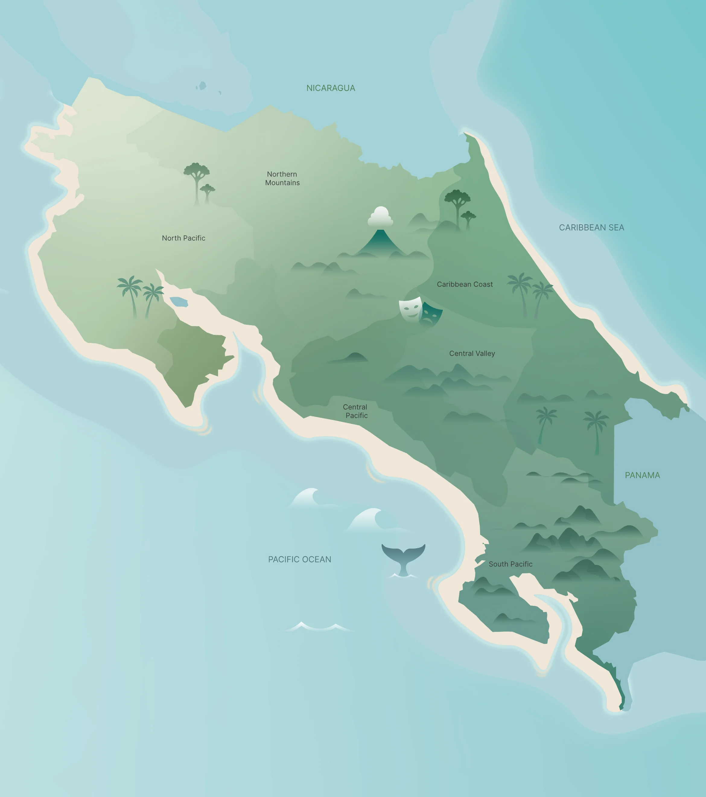 Costa Rica map