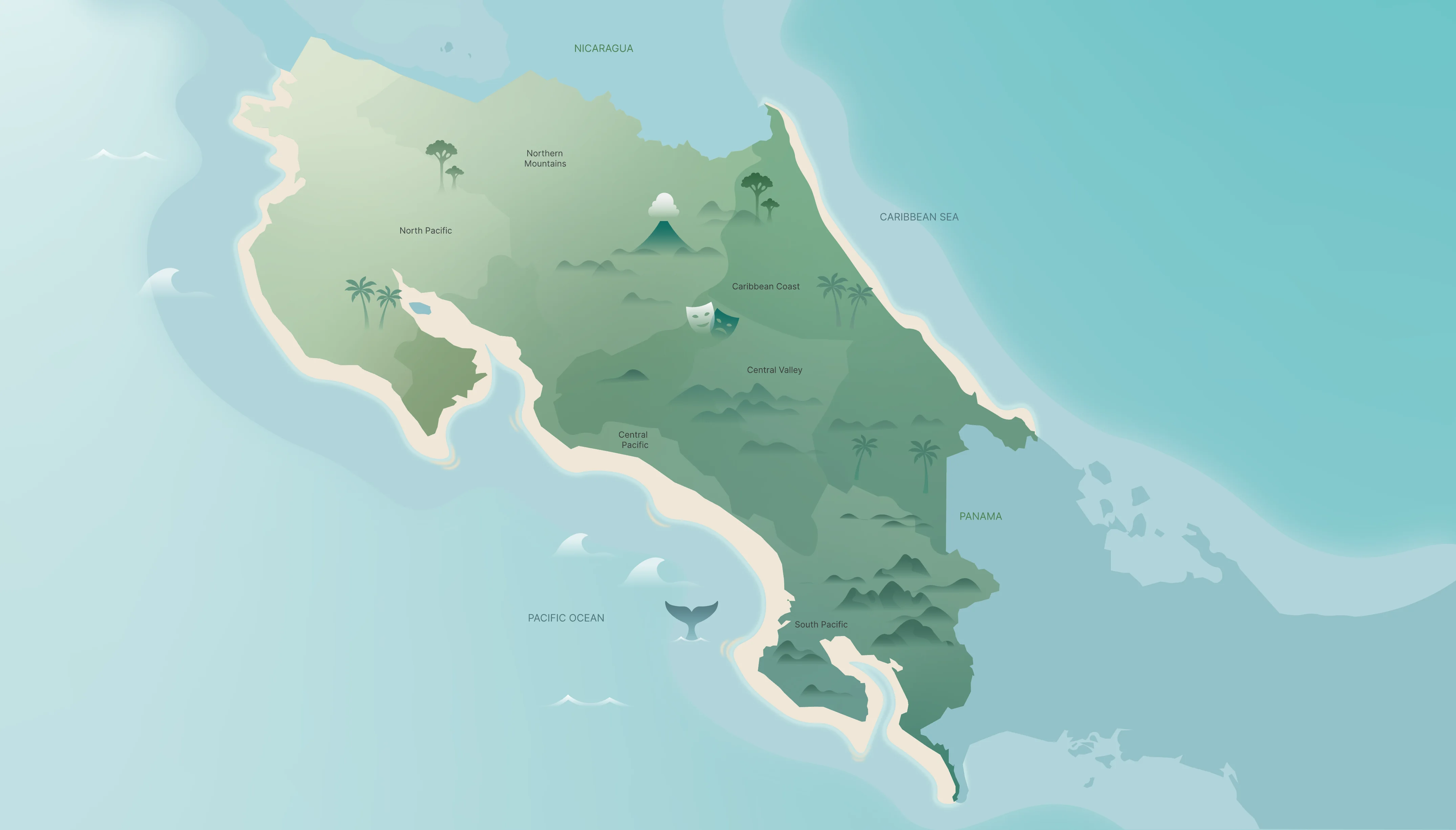 Costa Rica map